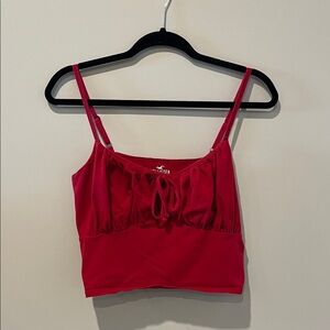 Hollister Cherry Red Cropped Cami